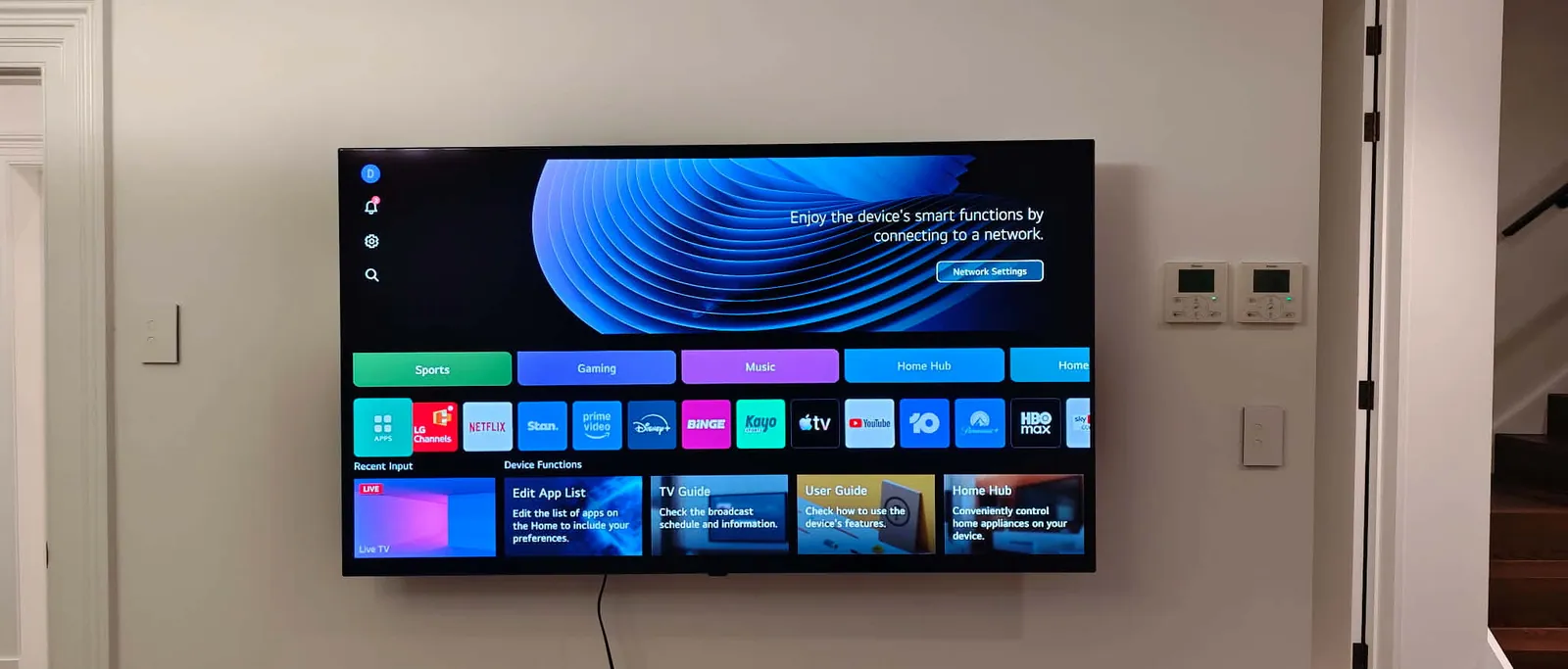 Mounted TV finished clean in a Wyndham Vale family home